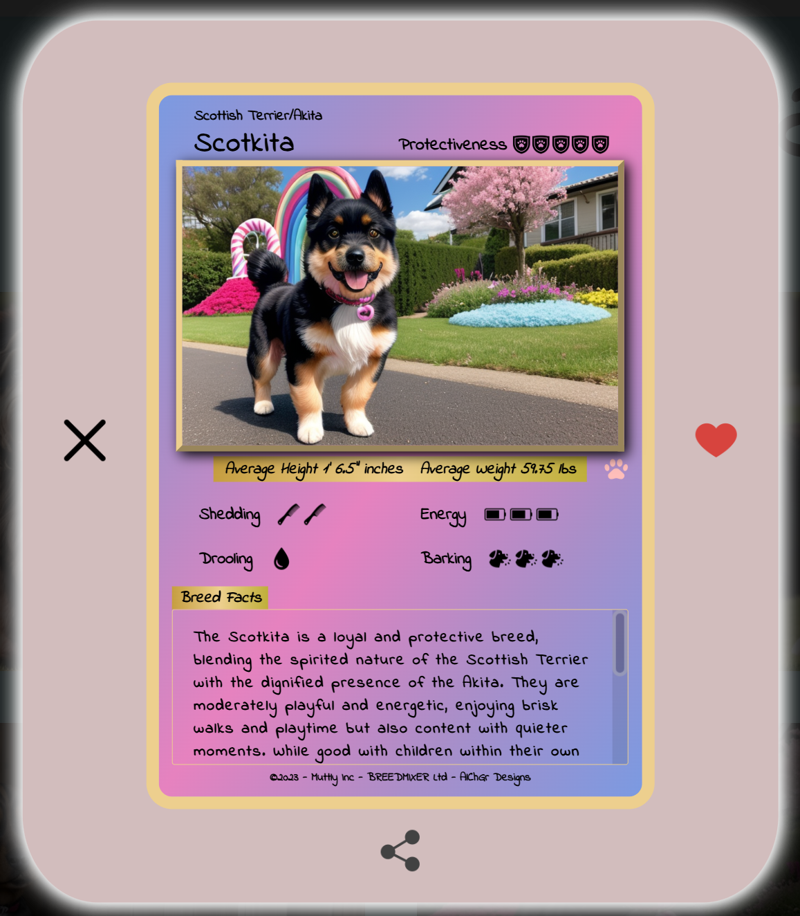 Scottish Terrier & Akita